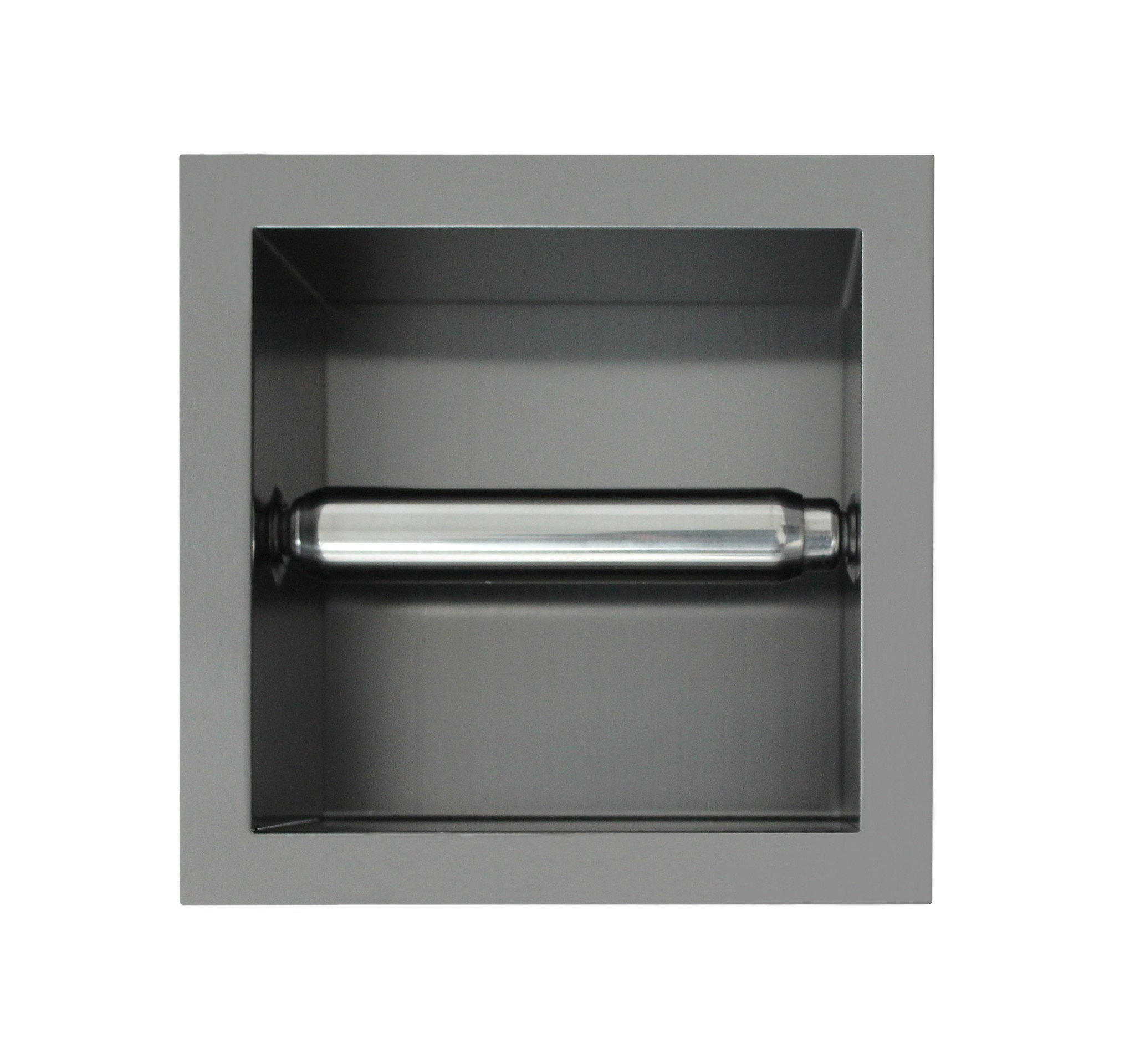 Inbouw-rolhouder Gun Metal
