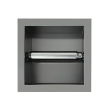 Inbouw rolhouder Gun Metal