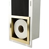 Inbouw-reserverolhouder Goud Geborsteld