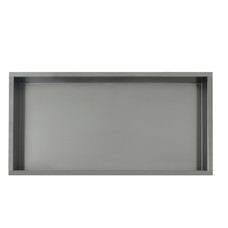 Inbouw wandnis Gun Metal 30x60x7 cm