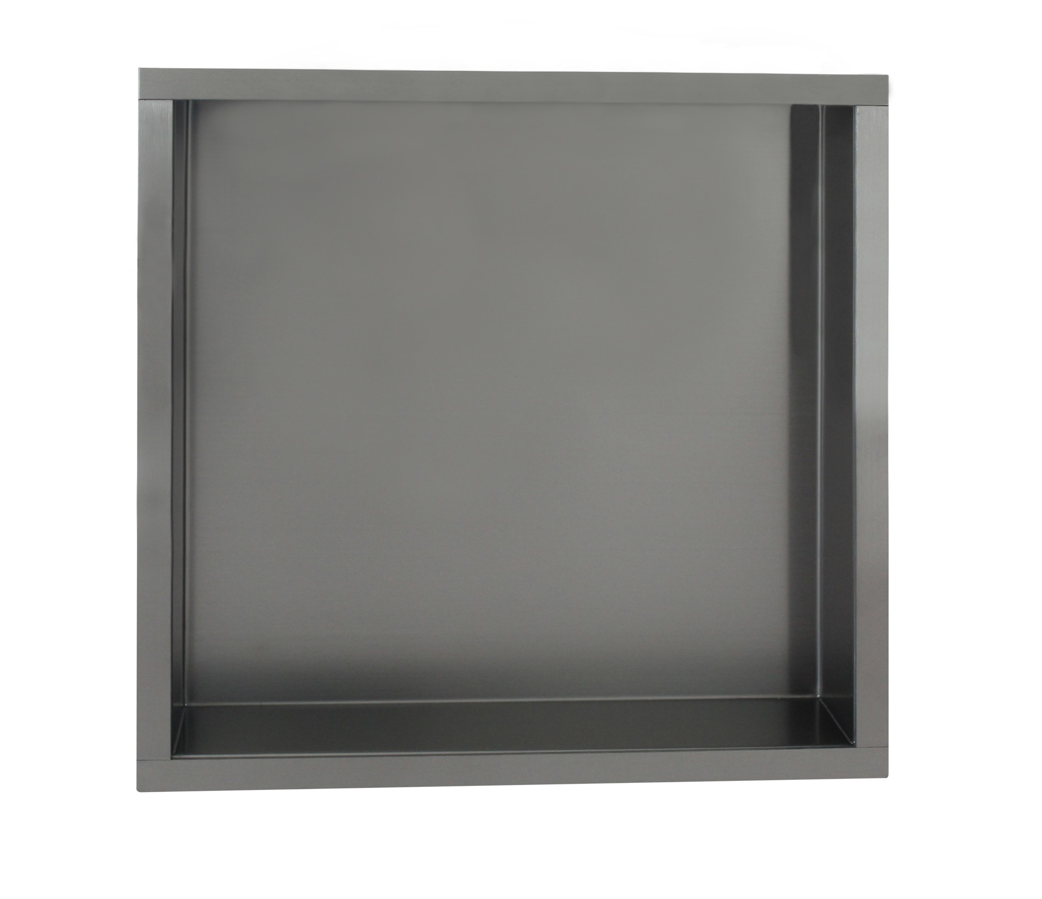 Inbouw-wandnis Gun Metal 30x30x7 cm