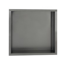 Inbouw wandnis Gun Metal 30x30x7 cm