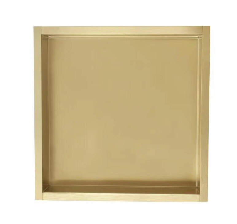 Inbouw-wandnis Goud Geborsteld 30x30x7 cm