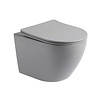 Wandcloset Color Line rimfree compact Mat Grijs slim met softclose en quickrelease zitting
