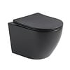 Wandcloset Color Line rimfree Compact Slim Mat Zwart