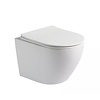 Wandcloset Color Line rimfree compact Mat Wit met toiletzitting softclose en quickrelease