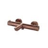 Badmengkraan thermostatisch rond Brons met geribbeld knop