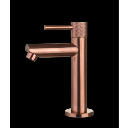 Fonteinkraan Brons met geribbelde knop