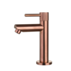 Fonteinkraan rond Brons met geribbeld knop