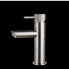 Wastafelmengkraan Mia Gun Metal met geribbelde knop