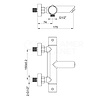 Badmengkraan opbouw thermostatisch rond Chroom