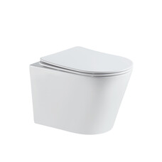 Wandcloset turbo flush standaard  met met softclose en quickrelease zitting