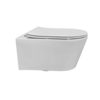 Wandcloset easy flush rimfree standaard met slim toiletzitting softclose en quickrelease