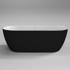 Half vrijstaand bad Moon Zwart / Wit