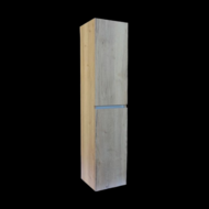 Trendline basic kolomkast met greeplijst aluminium Natural Oak