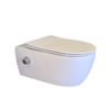 Wandcloset easy flush rimfree Bidet warm / koud water met slim flatline softclose en quickrelease zitting