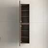 Kolomkast Eleganza met greeplijst in korpus kleur Dark Walnut