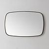 Spiegel element met directe verlichting Gun Metal 140 incl. spiegelverwarming