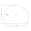 Spiegel horizon met directe verlichting 160 cm