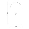 Spiegel gate met indirecte LED verlichting, 3 kleur instelbaar & dimbaar