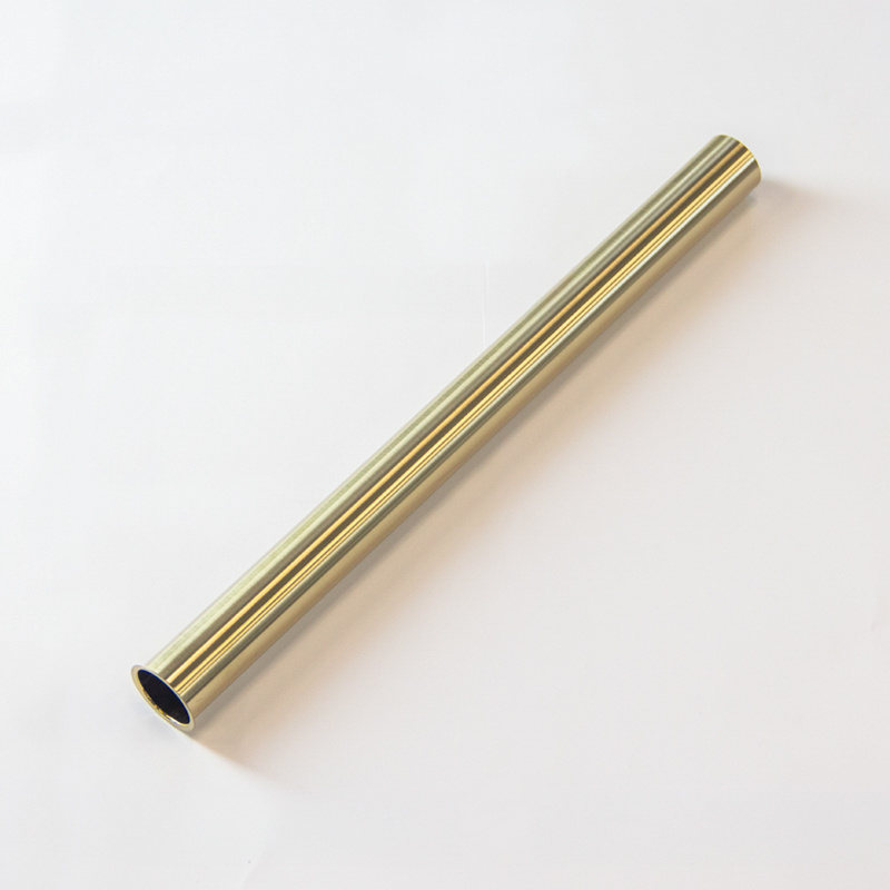 Desigsifon verlengbuis met kraag 40 cm Goud Geborsteld