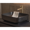 Waskom Keramiek Minerva Color Line incl. clickwaste Mat Zwart