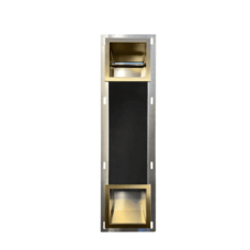 Inbouw reserve rolhouder met rolhouder voor 1 rol Goud Geborsteld