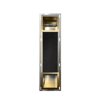 Inbouw-reserverolhouder met rolhouder voor 1 rol Goud Geborsteld