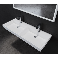 Wastafel Solid Surface 140 dubbele wasbak