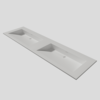 Wastafel Silk Solid Surface 160 dubbele wasbak