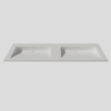 Wastafel Silk Solid Surface 160 dubbele wasbak