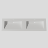 Wastafel Silk Solid Surface 160 dubbele wasbak