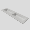 Wastafel Silk Solid Surface 160 dubbele wasbak