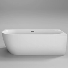 Vrijstaand hoekbad Moon Mat Wit Rechts