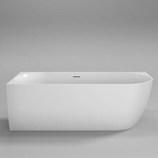 Vrijstaand hoekbad Moon Mat Wit Links