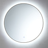 Ronde spiegel met indirecte verlichting Gun Metal 60