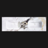 Wastafel Marble Ceramic Calacatta 160 dubbele wasbak