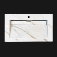Wastafel Slate Gold/White Marble 80
