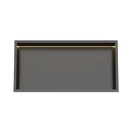 Inbouw wandnis Gun Metal 30x60x7 cm met LED verlichting