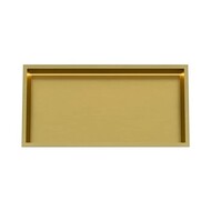 Inbouw wandnis Goud Geborsteld 30x60x7 cm met LED verlichting