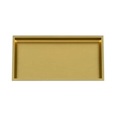 Inbouw wandnis Goud Geborsteld 30x60x7 cm met LED verlichting