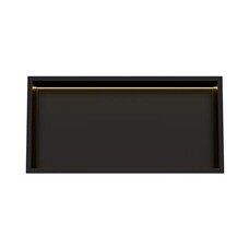 Inbouw wandnis Mat Zwart 30x60x7 cm met LED verlichting