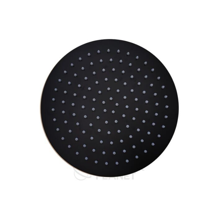 Hoofddouchekop Mat Zwart 25 cm