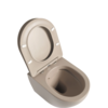 Wandcloset Color Line rimfree compact Mat Zand Beige slim met softclose en quickrelease zitting