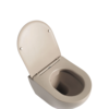 Wandcloset Color Line rimfree compact Mat Zand Beige slim met softclose en quickrelease zitting