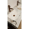 Wastafel Marble Ceramic Calacatta 160 dubbele wasbak