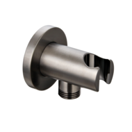 Muuraansluiting met opsteek Gun Metal rond