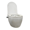 Wandcloset easy flush rimfree Bidet warm / koud water met slim flatline softclose en quickrelease zitting