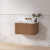Badmeubelset Eleganza 80 Acacia Solid Surface  zonder spiegel