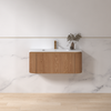 Badmeubelset Eleganza 100 Solid Surface Acacia zonder spiegel